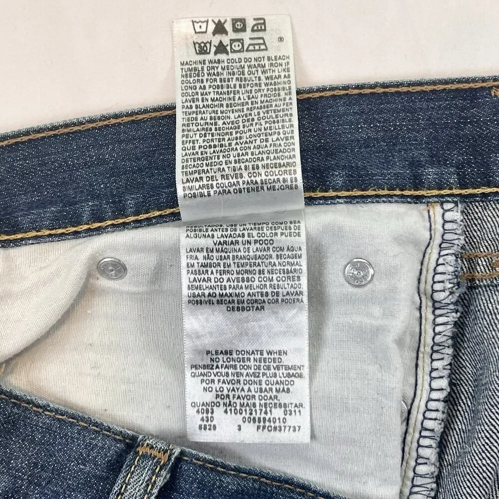 Levi’s 559 Jeans Men 40x32 Relaxed Straight Blue Denim Distressed Faded